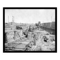 Railroad Wreckage in Manassus, VA 1862 posters