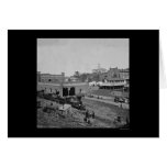 Railroad Yard and Depot in Nashville, TN 1864 Greeting Cards
