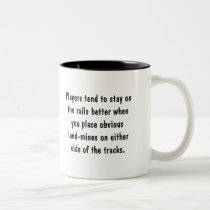 Rails and Landmines mugs