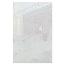 Railway Bridge Over The Road To Tarascon By Vincen Stationery