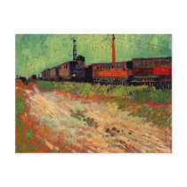 Railway Carriages, Vincent Van Gogh Postcard