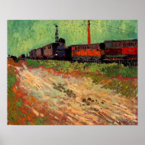 Railway Carriages, Vincent Van Gogh Print