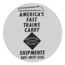 Railway Express Shipments, Safe * Swift * Sure ! stickers