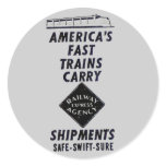 Railway Express Shipments, Safe * Swift * Sure ! stickers