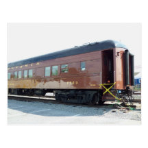 Railway Passenger Car.  Strasburg, PA Postcard