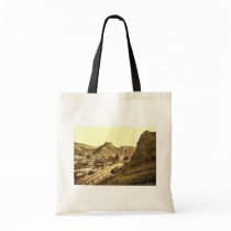 Railway station and Burg Are, Altenahr, the Rhine, Canvas Bags