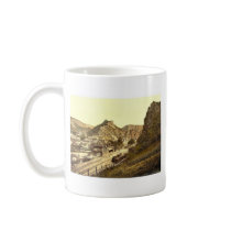 Railway station and Burg Are, Altenahr, the Rhine, Coffee Mug