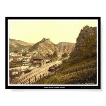 Railway station, the Rhine, Germany posters by eyecandy Railway station, the Rhine, Germany posters