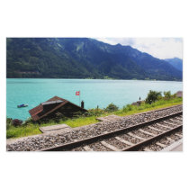 Railway track in Swiss Customized Stationery