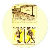 Railway Trains are Always On The Job stickers
