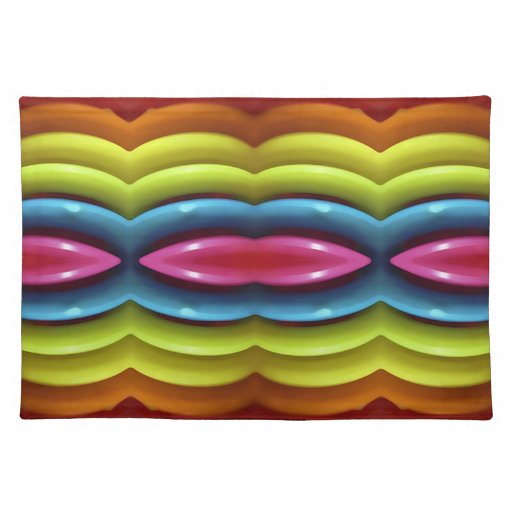 Raimbow Colors American MoJo Placemats