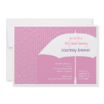 Rain Baby Girl Shower Invite