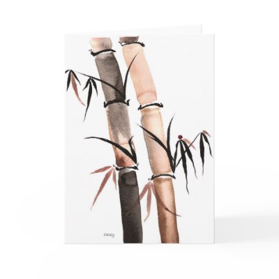 Rain Bamboo Card by CaseyStudio