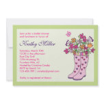 Rain Boots Bridal Shower Invitation
