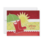 Rain Boots Spring Invitations