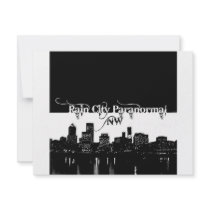 Rain City Paranormal -- Cityscape invitations
