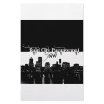 Rain City Paranormal -- Cityscape Stationery Paper