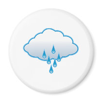 Rain Cloud Refrigerator Magnets