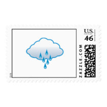 Rain Cloud Postage Stamp