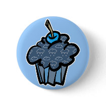 rain clouds cupcake buttons