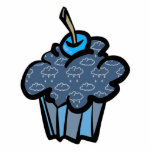 rain clouds cupcake photo sculptures