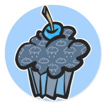 rain clouds cupcake stickers by cupcakewear rain clouds cupcake stickers