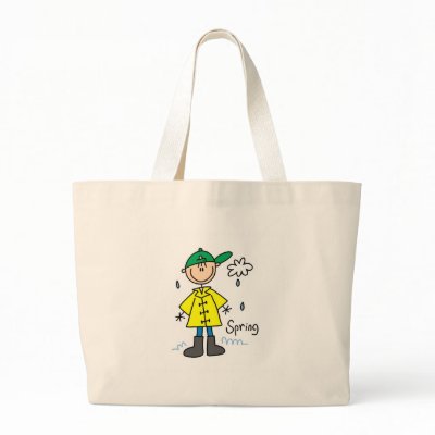 Rain Coat For A Rainy Spring Day Bag by stick_figures