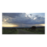 Rain Downpour Over Guanajuato Plains Mexico Photo Card Template