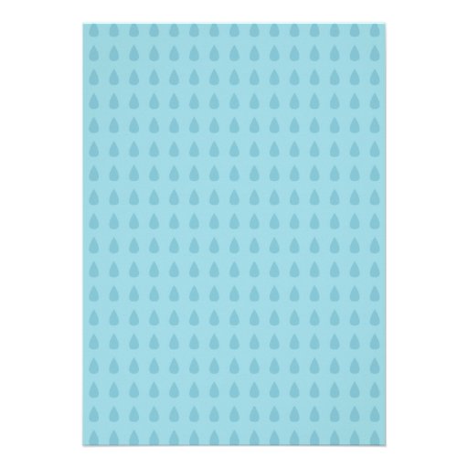 Rain Drops Baby Shower Invitation - Boy