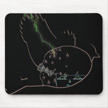 Rain Drops Birdy Mouse Pads