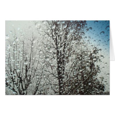 Rain Drops Greeting Card by ldz516