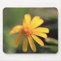 Rain Drops Flower Mousepad