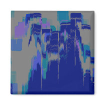 "Rain Hitting Window" Geometric Art magnets by RLMdesignes "Rain Hitting Window" Geometric Art magnets