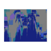 "Rain Hitting Window"  Geometric Art postcards