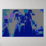 "Rain Hitting Window"  Geometric Art Print