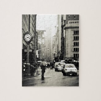 Rain in New York City - Vintage Style Puzzles