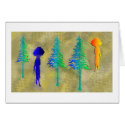 Rain in the forest cards