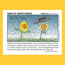 Rain of God's Grace postcard postcards