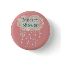 Rain of Love Shower Guest Custom Button Pink