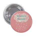 Rain of Love Shower Guest Custom Button Pink