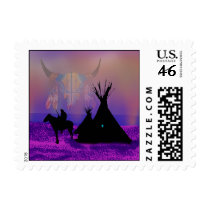 Rain Postage Stamp