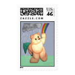 Rain & Rainbow bear Postage