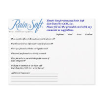 Rain Soft postcards