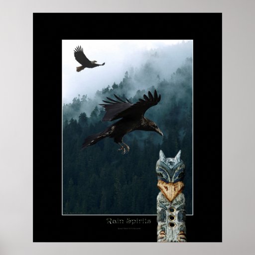RAIN SPIRITS Art Poster