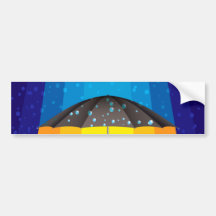 Rain storm on a sunny day bumper sticker