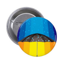 Rain storm on a sunny day button