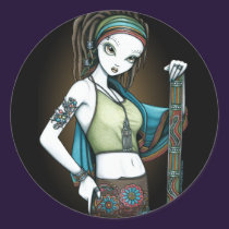 "Rain" Tribal Dreadlock Rain Maker Fae Stickers