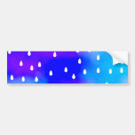 Rain with blue and purple cloudy sky. bumper stickers