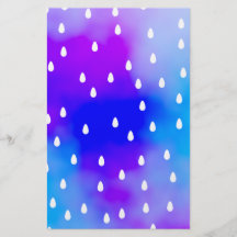 Rain with blue and purple cloudy sky. flyers