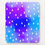 Rain with blue and purple cloudy sky. mousepads
